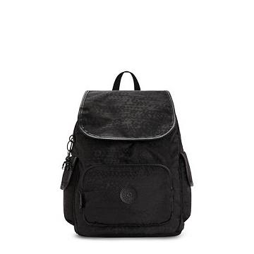 Kipling City Pack Small Classic Backpacks Urban Black Jacquard | AU 1502RV